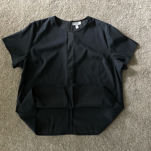 ICO Uniforms Top Blouse size XL  Trim Front Decor Workwear Classic Career - Picture 9 of 11